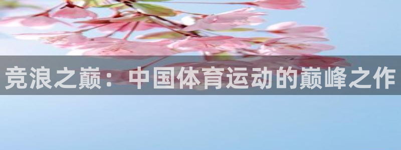 77体育app下载官网：竞浪之巅：中国体育运动的巅峰之作